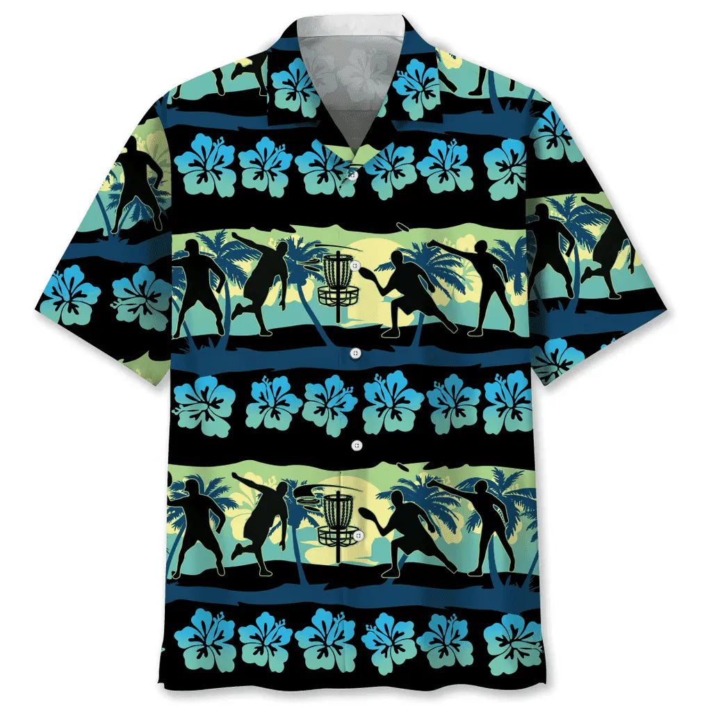 Hawaiian Shirt / Adults / S Blue Disc Golf Vintage Hawaiian Shirt