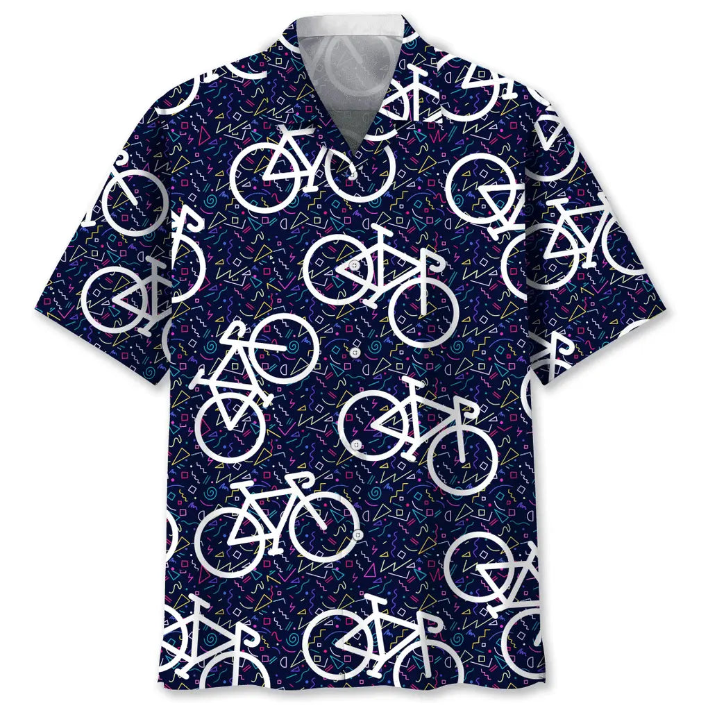 Hawaiian Shirt / Adults / S Cycling Vintage Color Hawaiian Shirt