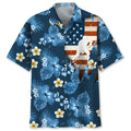 Hawaiian Shirt / Adults / S Hockey Usa Tropical Hawaiian Shirt