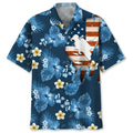 Hawaiian Shirt / Adults / S Scuba Diving Usa Blue Tropical Hawaiian Shirt